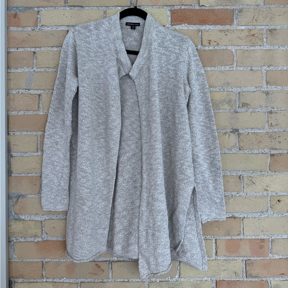 James Perse Beige Cotton Long Cardigan